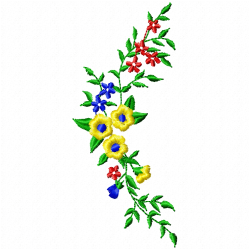 Flowers And Tree Embroidery Design 5 Flowers And Tree Embroidery Design 5